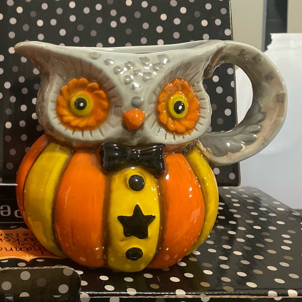 Johanna Parker Owl creamer pitcher